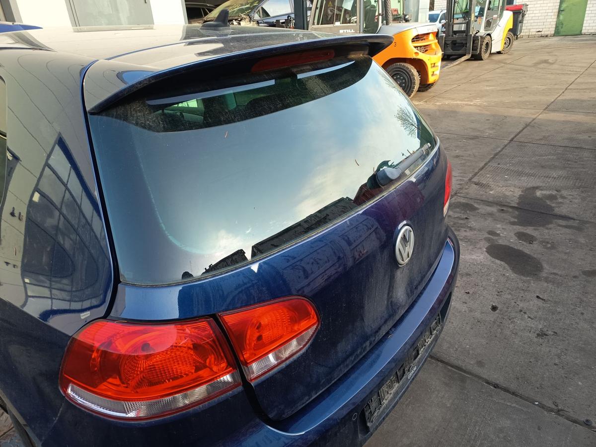 VW Golf VI 5K1 Heckklappe mit Scheibe und Spoiler D5Q Shadow Blue Bj 2011