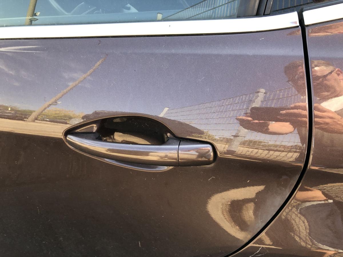 Peugeot 2008 I CU Tür hinten links Fondtür im Rohbau ETV Braun Makaha