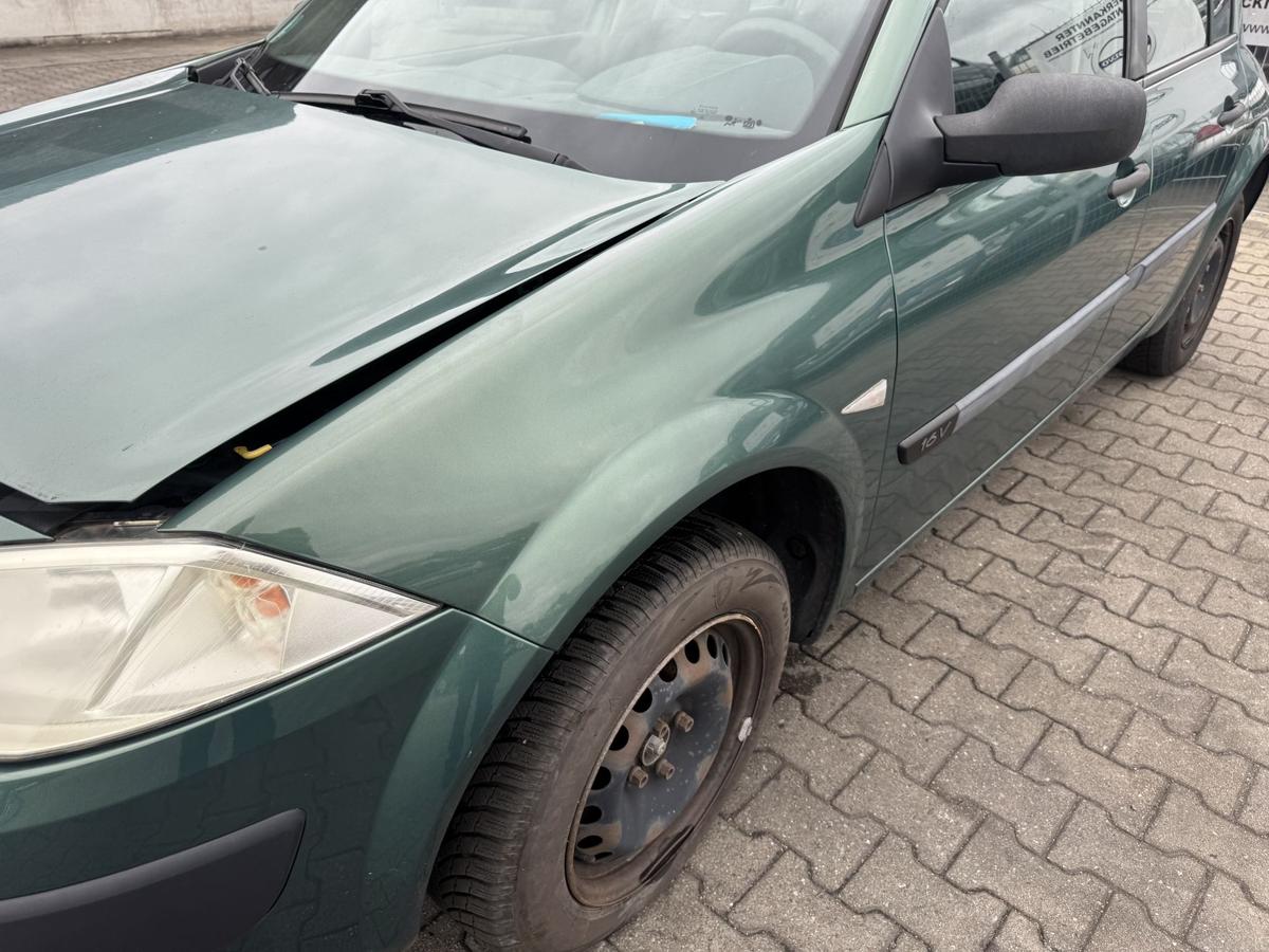 Renault Megane Bj.2004 original Kotfl&uuml;gel vorn links D96 Vert Giverny Metallic Bj.2004