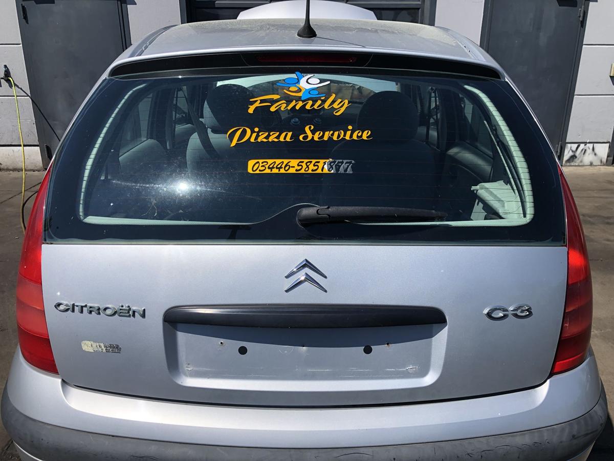 Citroen C3 original Heckklappe mit Scheibe EZR Alugrau Bj 2003