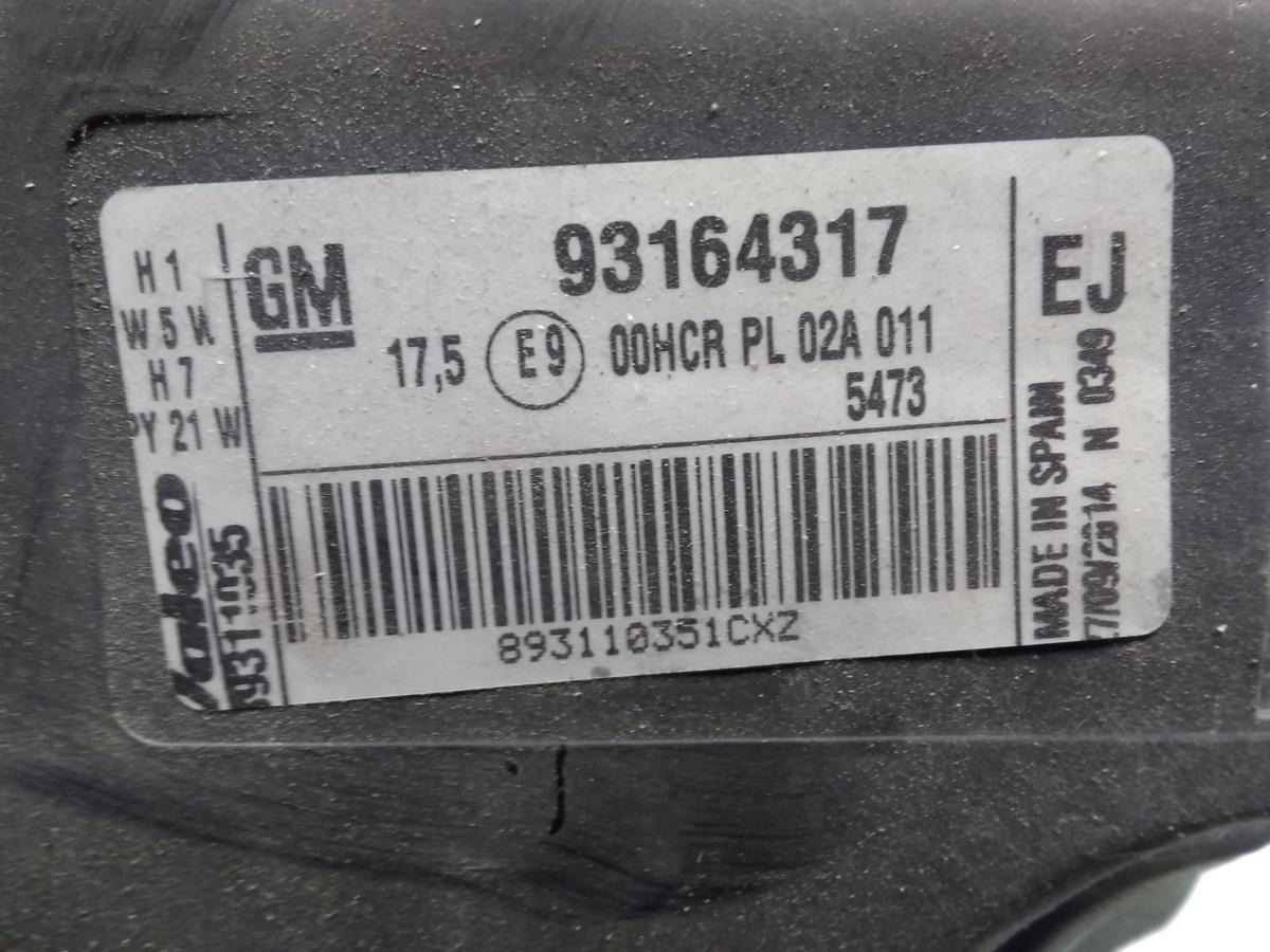 Opel Tigra B TwinTop original Scheinwerfer links Valeo Halogen mit LWR Bj.2005