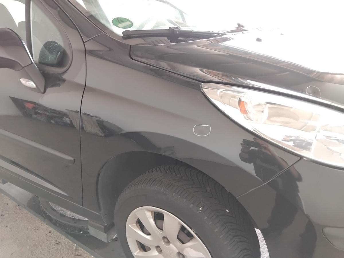 Peugeot 207 WA original Kotfl&uuml;gel vorn rechts schwarz EXL obsidien BJ2007
