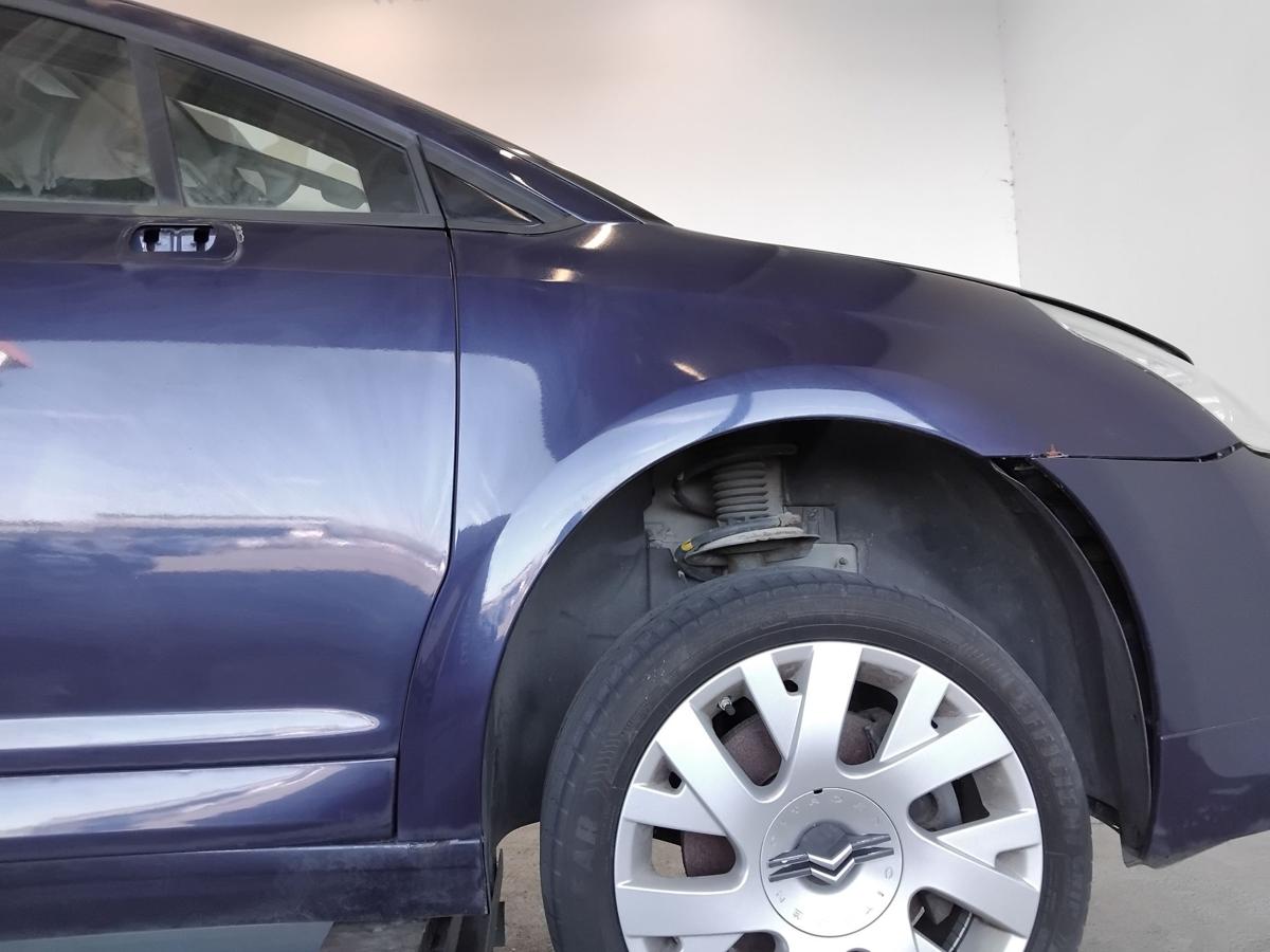 Citroen C4 original Kotfl&uuml;gel vorn rechts KPU Oriental Blau Metallic BJ2007