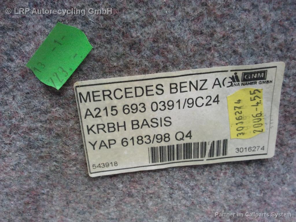 Mercedes Benz C215 Innenverkleidung Kofferraum 2156930391 9C24