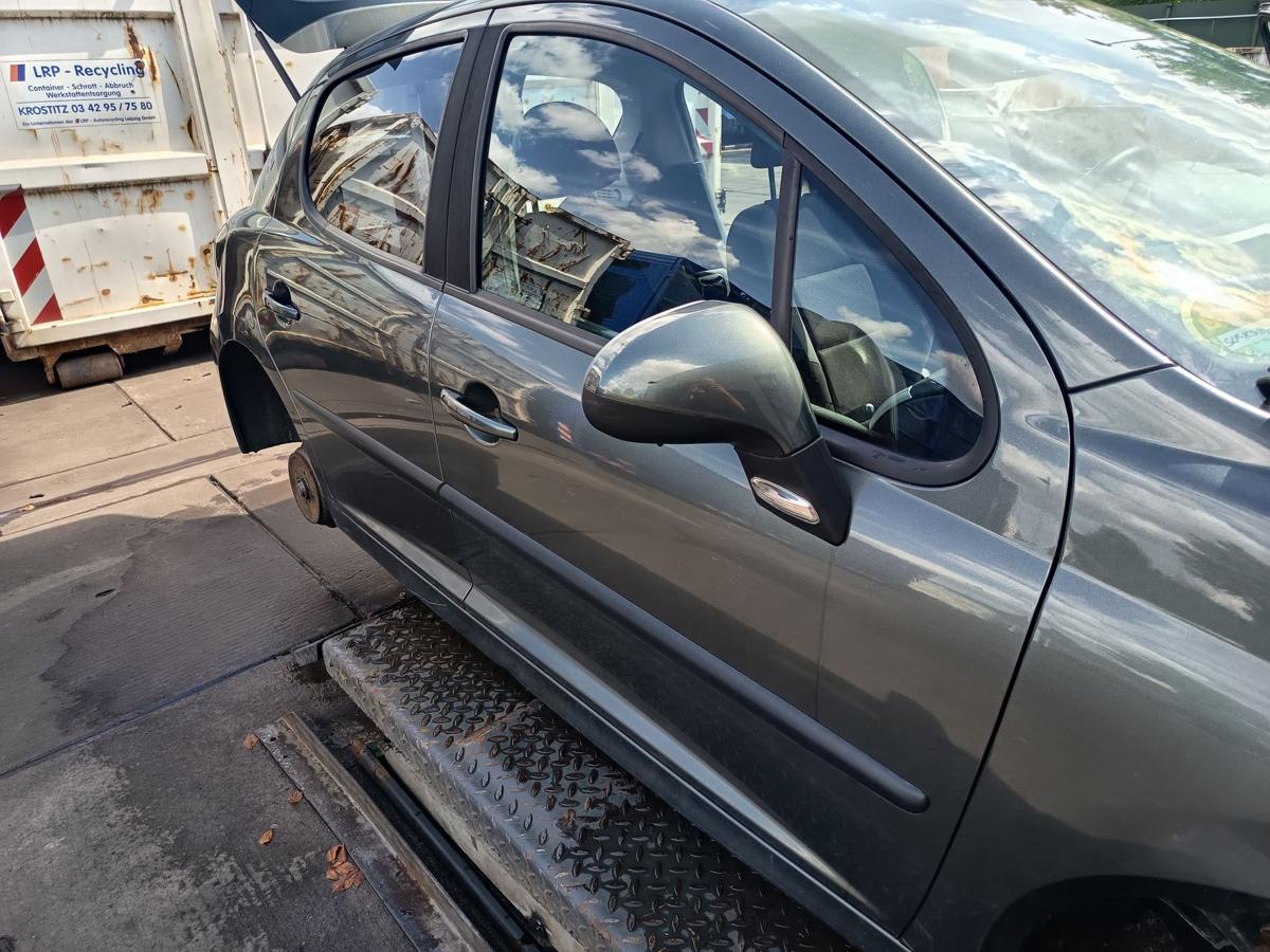 Peugeot 207 original T&uuml;r vorn rechts Beifahrer EZQ Manitobagrau Bj 2009