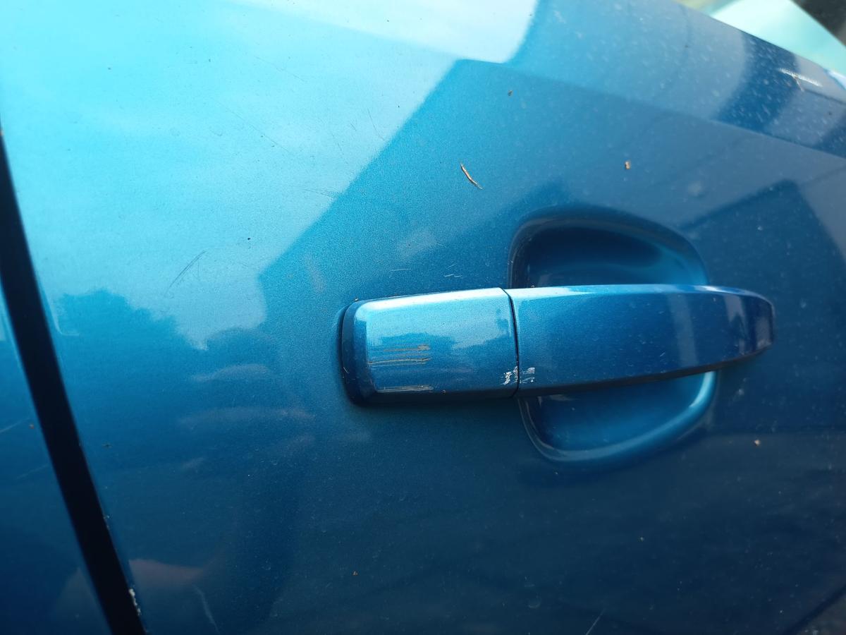 Opel Tigra Twintop original T&uuml;r rechts Beifahrer Rohbau Z21H Antiguablau Bj 2007