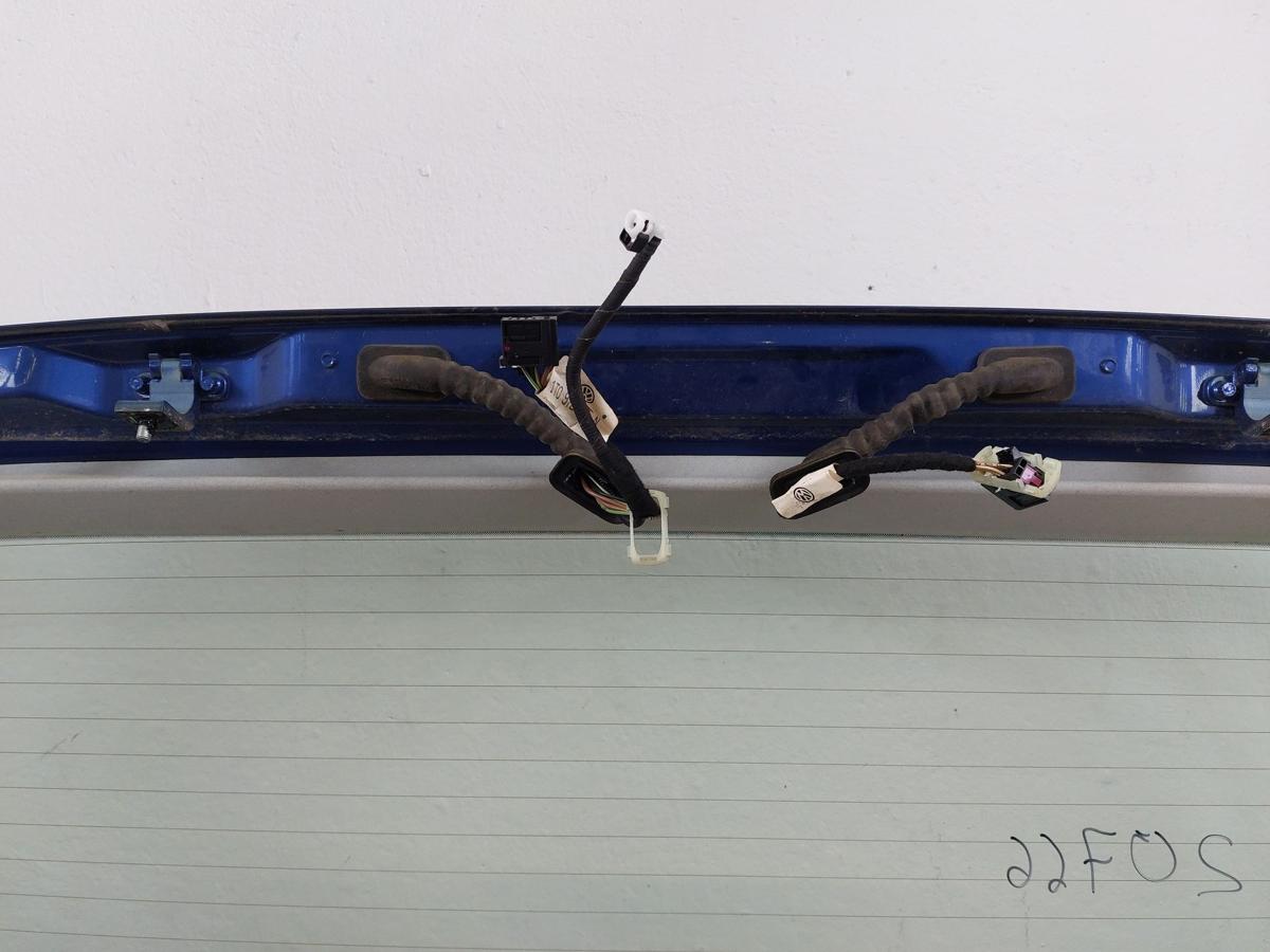 VW Touran 1T Heckkklappe mit Heckscheibe Anrostungen LC5C Biscay Blue perl