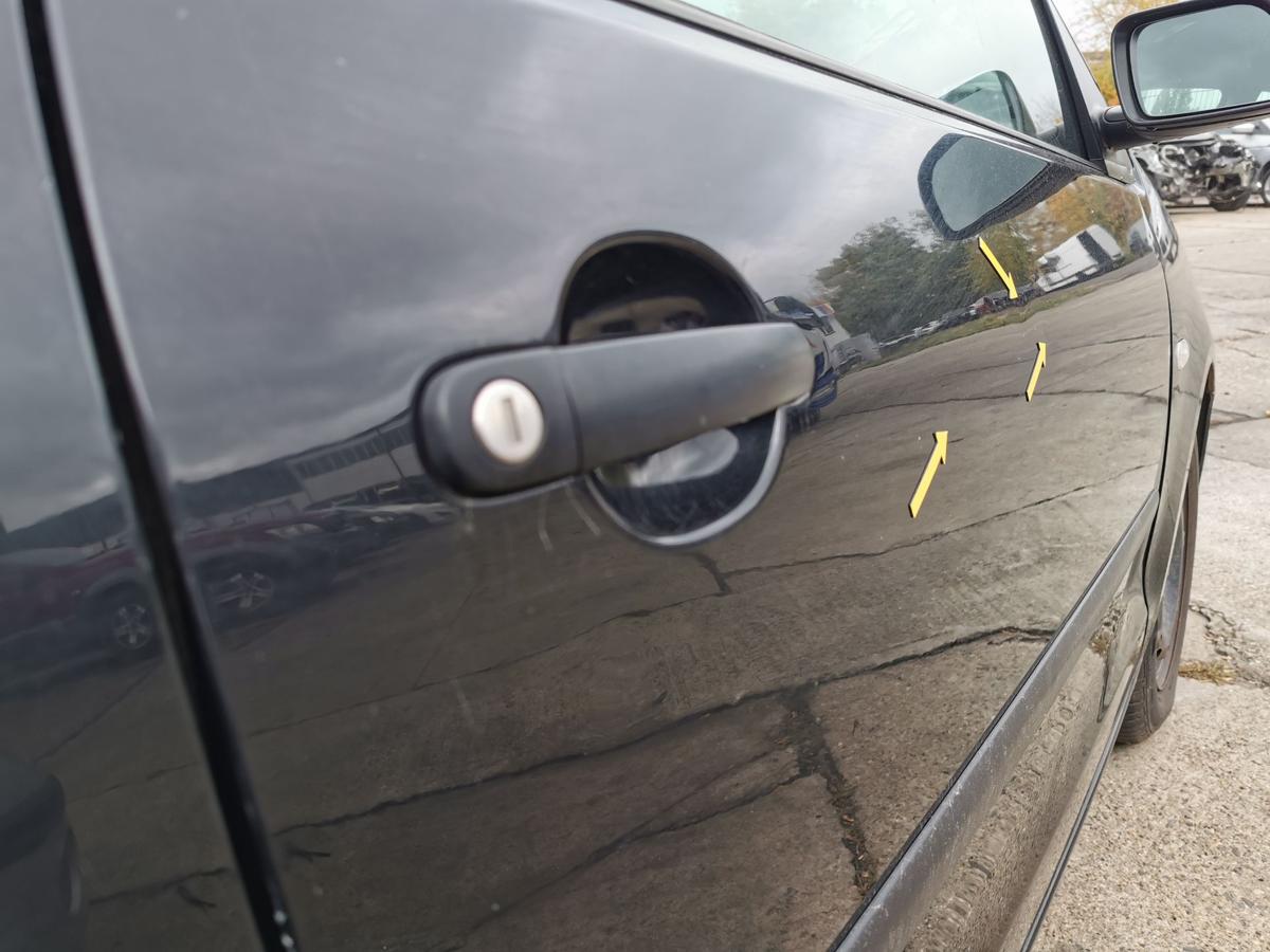 VW Polo 9N1 Beifahrertür Tür Autotür vorn rechts Roh L041 Brillantschwarz 3türig