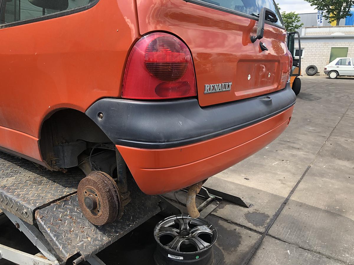 Renault Twingo I orig Stossfänger Stoßstange hinten OV327 Tropical Orange Bj 99