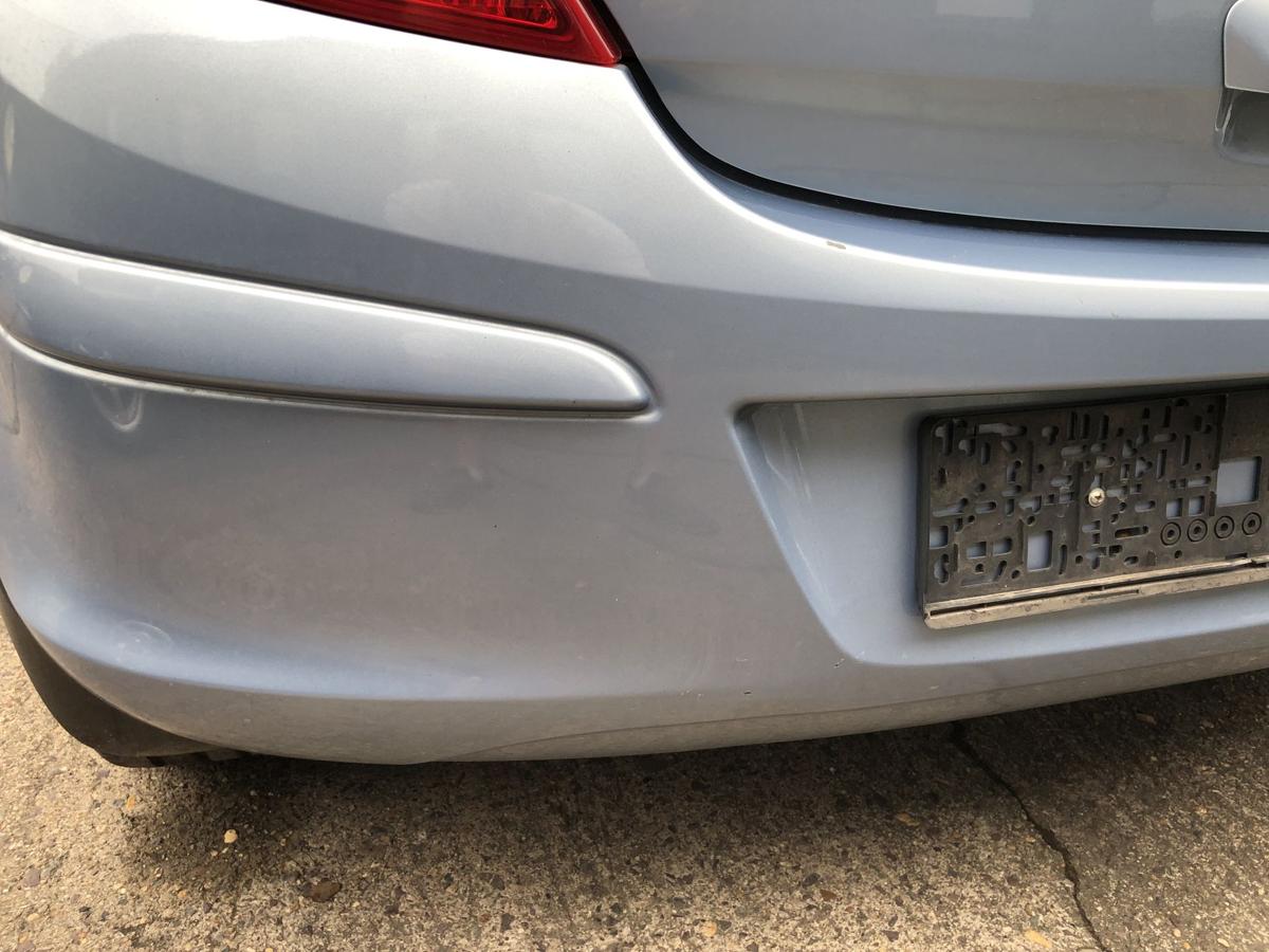 Opel Corsa D Stoßfänger hinten Heckschürze nur für 3 türer Z21C Aeroblau
