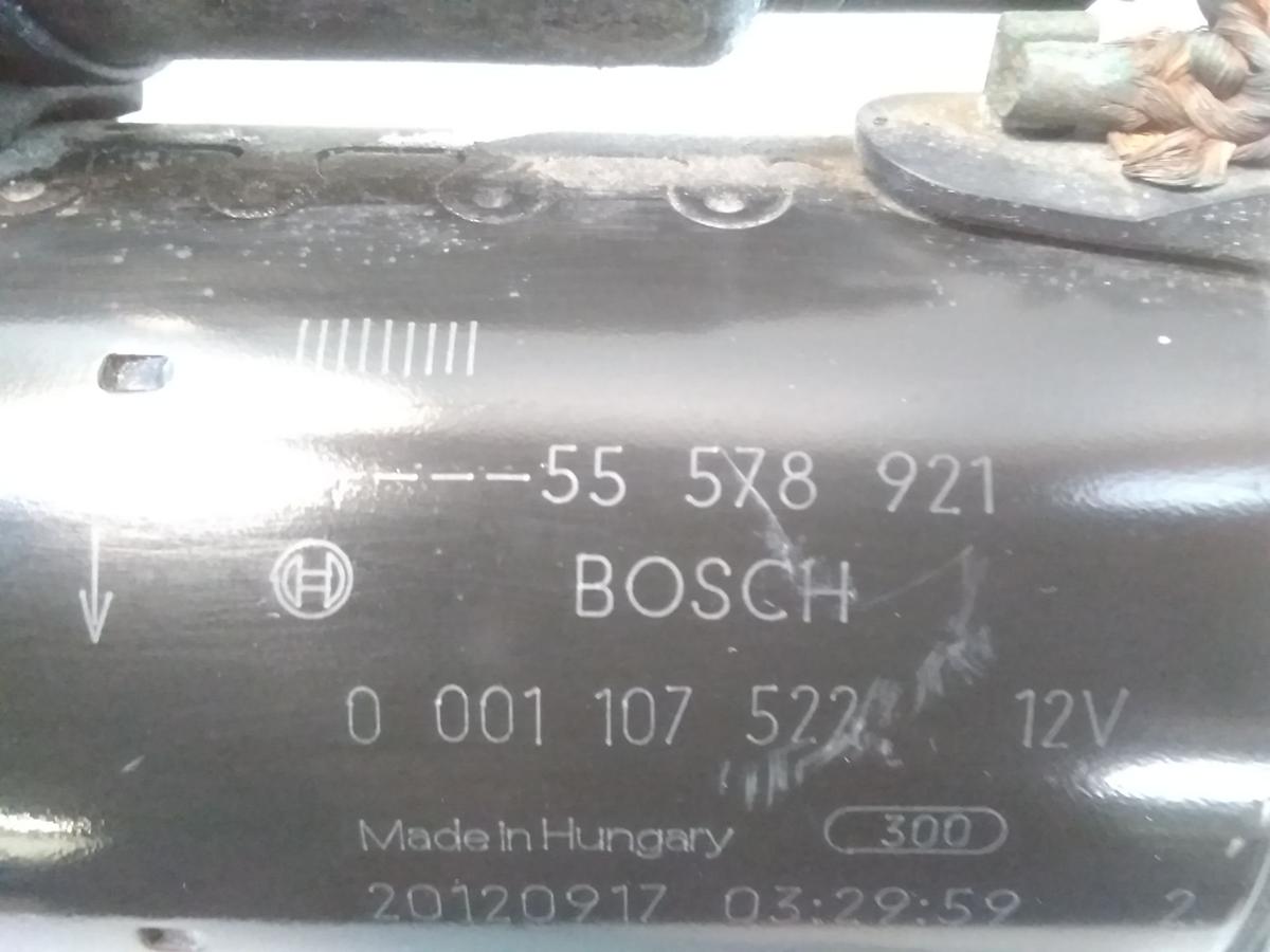 Opel Meriva B original Anlasser Starter 1.4T 103kw A14NET BJ2012 55578921 Bosch