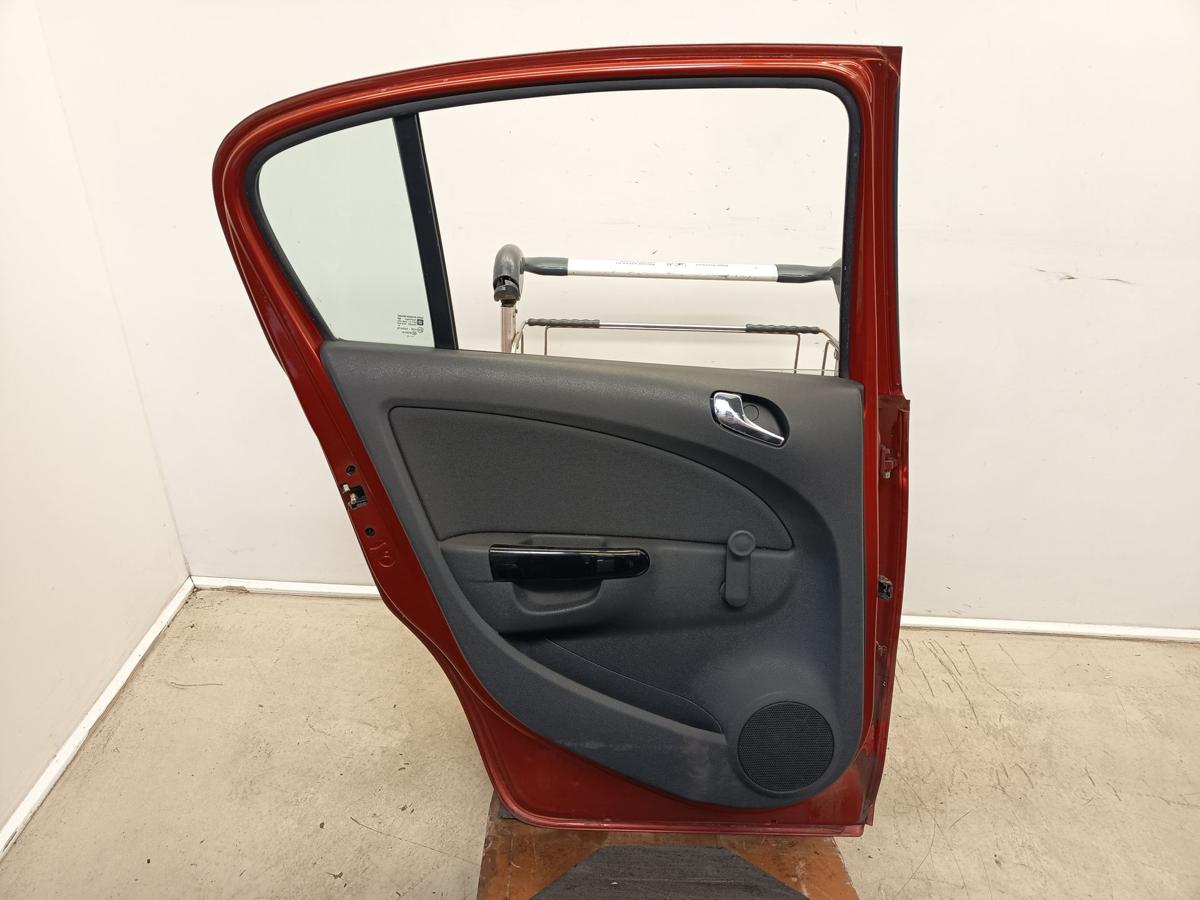 Opel Corsa D orig T&uuml;r hinten links 5Trg Fahrerseite Z50K Curry Red Bj 2012