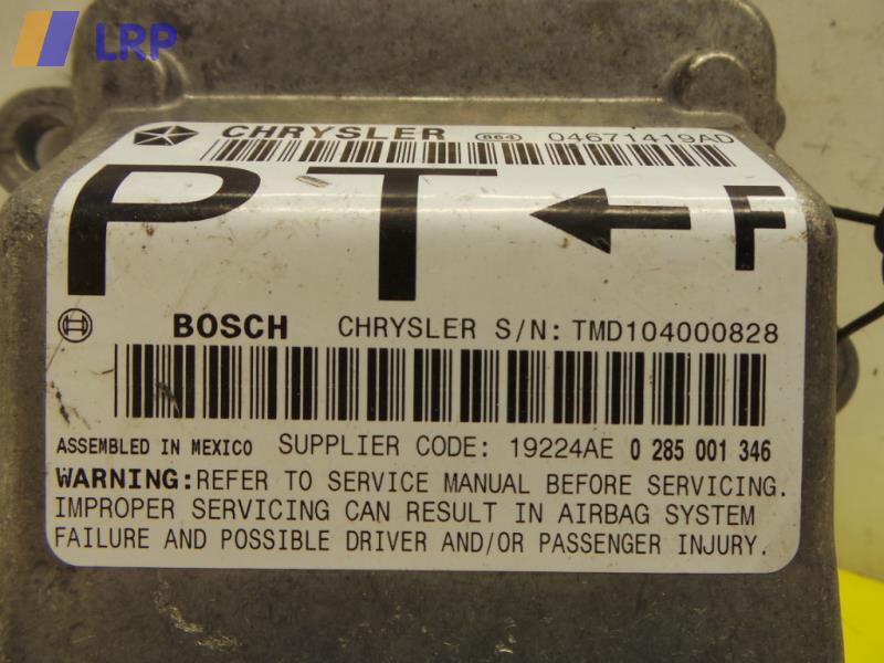 Chrysler PT Cruiser Bj.2000 original Airbagsteuergerät 04671419AD 0285001346