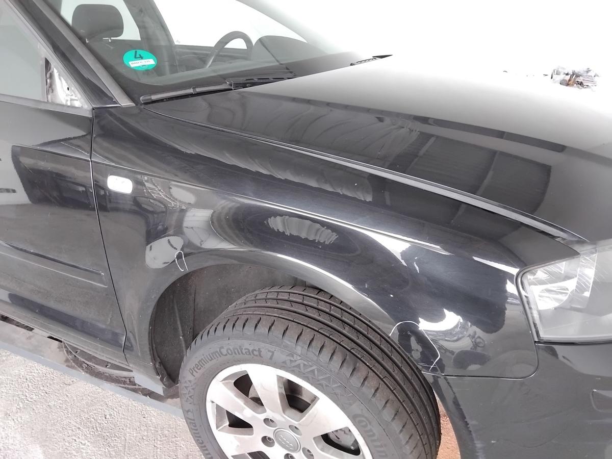 Audi A3 8P original Kotflügel vorn rechts LZ9Y phantomschwarzmet. BJ2007