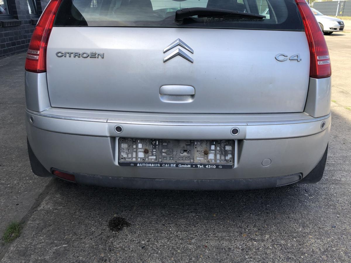 Citroen C4 Typ L Sto&szlig;f&auml;nger hinten Hecksch&uuml;rze 5 t&uuml;rig PDC EZR Aluminium Grau