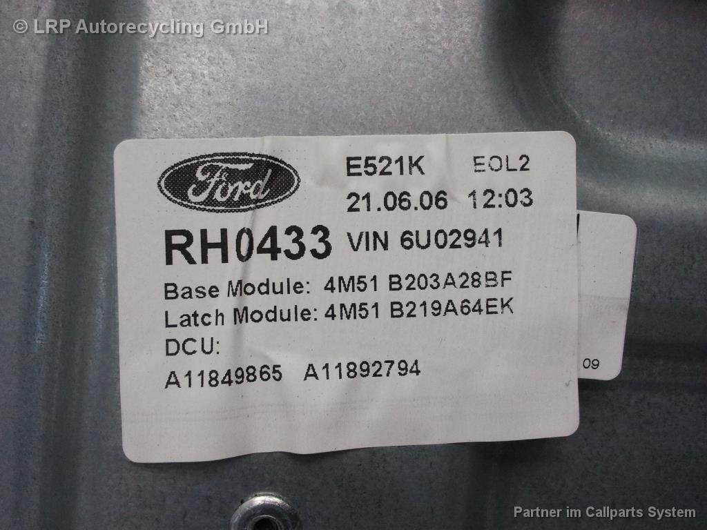 Ford Focus 2 DA3 BJ2006 elektrischer Fensterheber Tür vorn rechts 3-türig