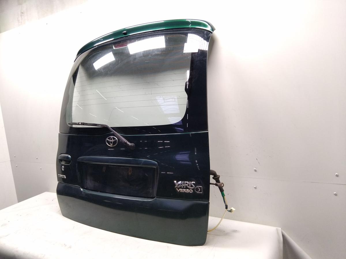 Toyota Yaris Verso Heckklappe 6R4 Dark Green mit Heckscheibe BJ2000