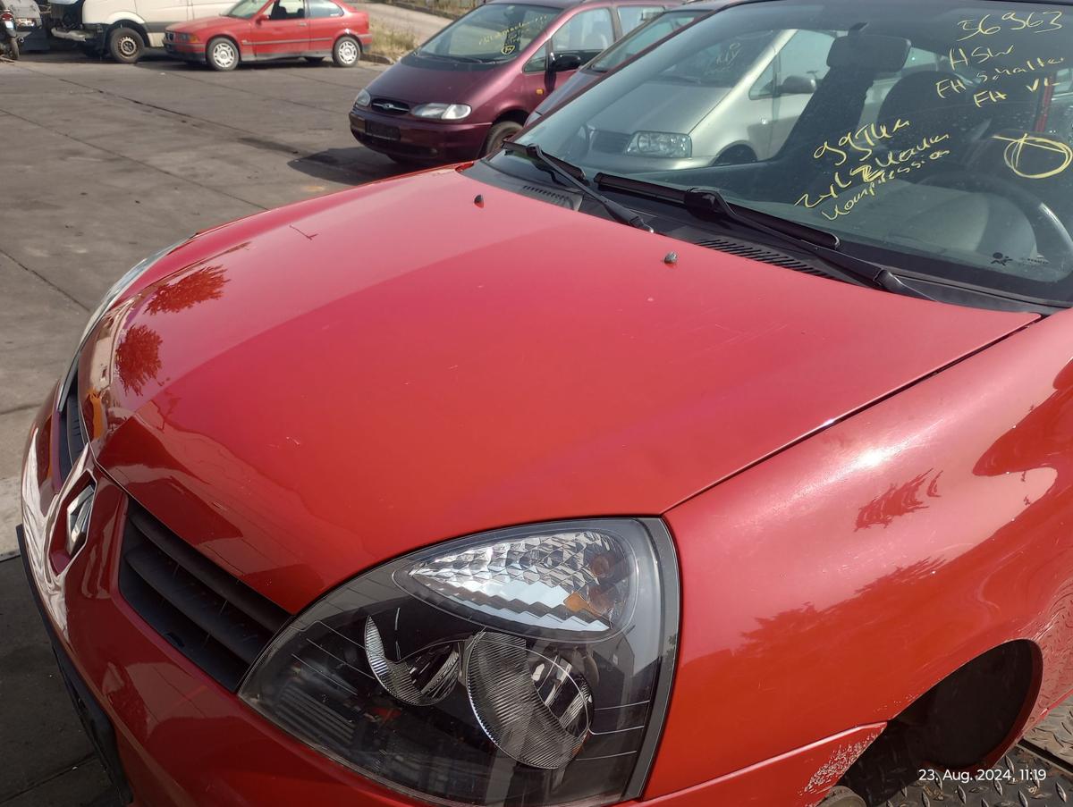 Renault Clio II Campus orig Motorhaube Klappe 727 Rot Facelift ab 2001