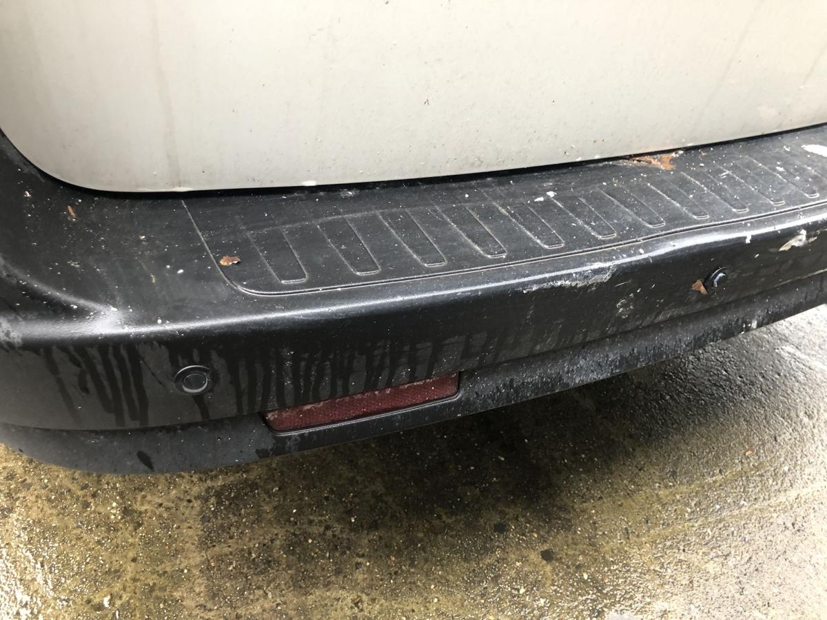 Fiat Doblo Cargo 263 Stoßfänger hinten Heckschürze mit PDC unlackiert Beschädigt