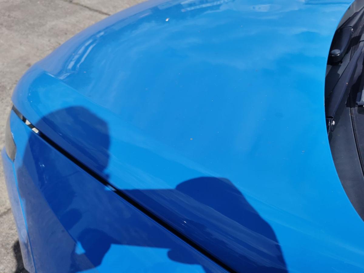 Seat Ibiza 6J Motorhaube Haube Klappe Deckel Bonnet vorn blau Hagelschaden