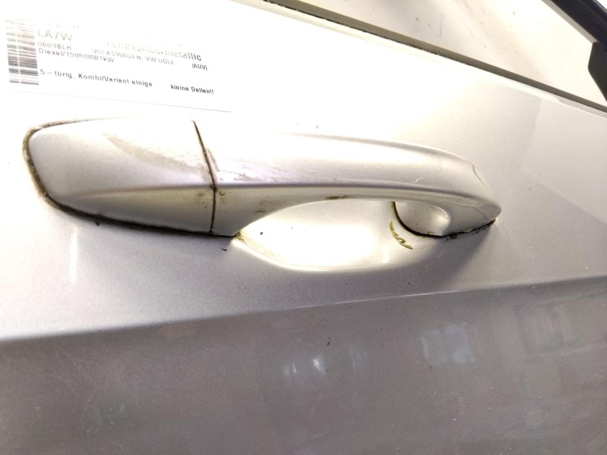 VW Golf VII Variant T&uuml;r vorn rechts Beifahrert&uuml;r Dellen 5t&uuml;rig BJ2014 LA7W reflexsilber