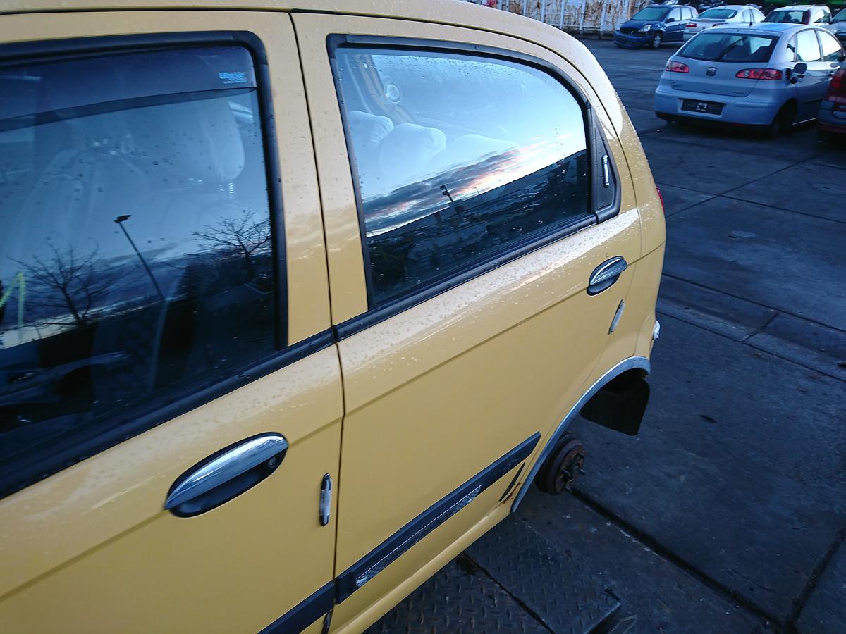 Chevrolet Matiz II 2 orig Tür hinten rechts electric yellow Bj 2008