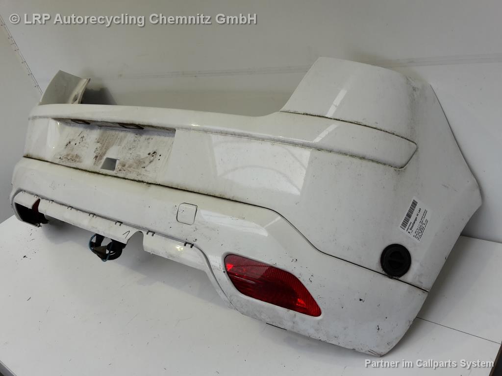 Citroen C4 Coupe BJ 2007 Stoßstange hinten Stoßfänger Weiß