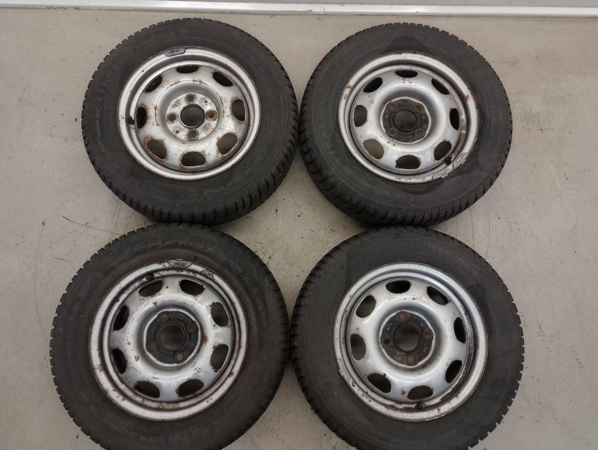 VW Polo 6N orig Stahlfelgensatz 5,5x13 ET43 mit Winterreifen 13 Zoll