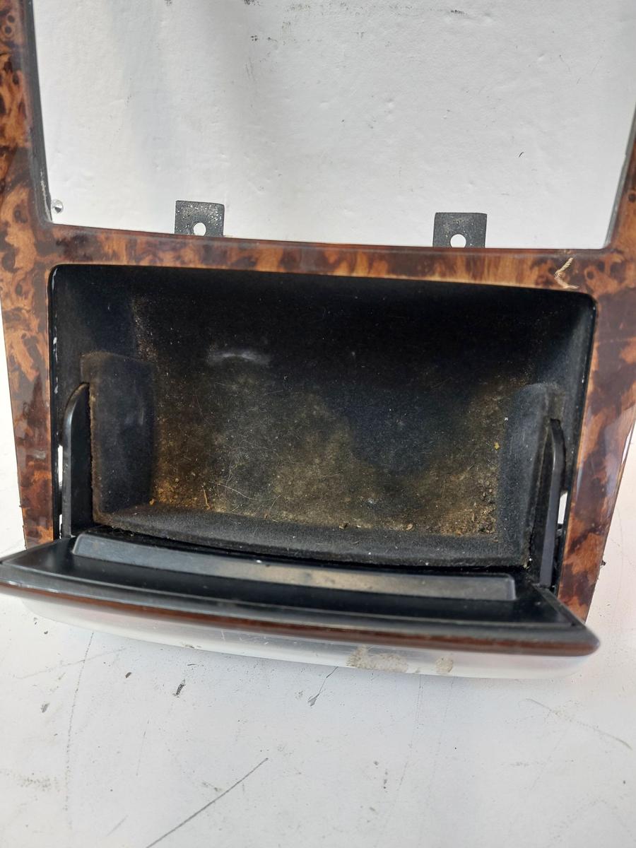 Audi A8 4E Rahmen Schaltkulisse Blende Holzdekor mit Staufach OEM Verkleidung