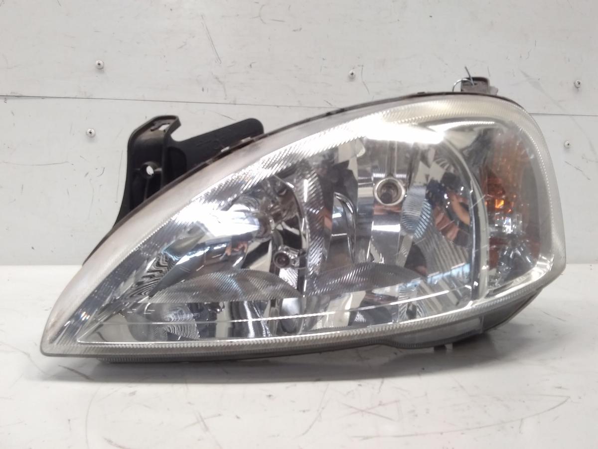 Opel Corsa C orig Scheinwerfer links Halogen mit LWR AL BJ2004 Facelift 13115004