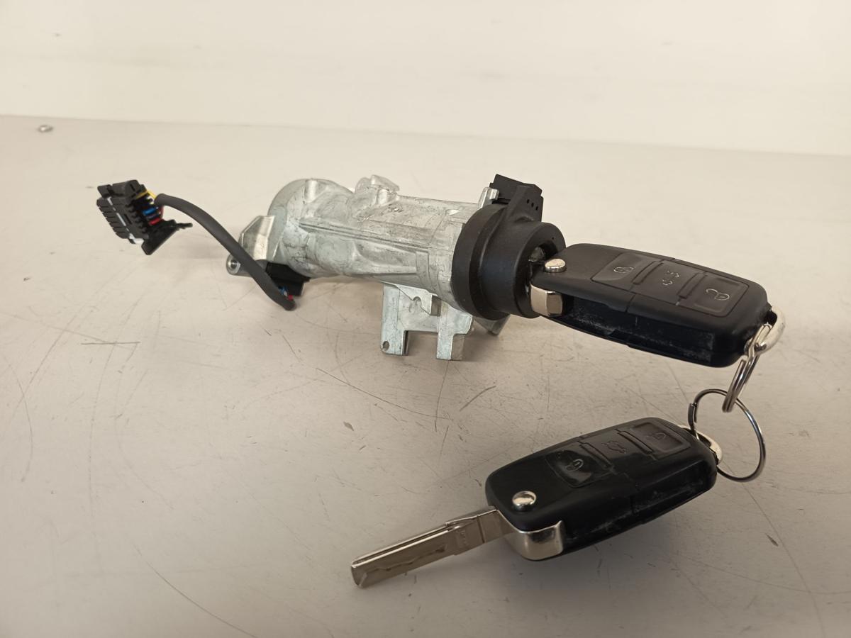 VW Golf VI 5K Bj 2009 original Zündschloss mit 2 Schlüssel 1,4L 59KW Benzin