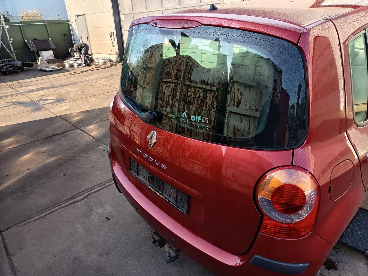 Renault Modus original Heckklappe mit Scheibe TEB76 Red of Fire Baujahr 2005