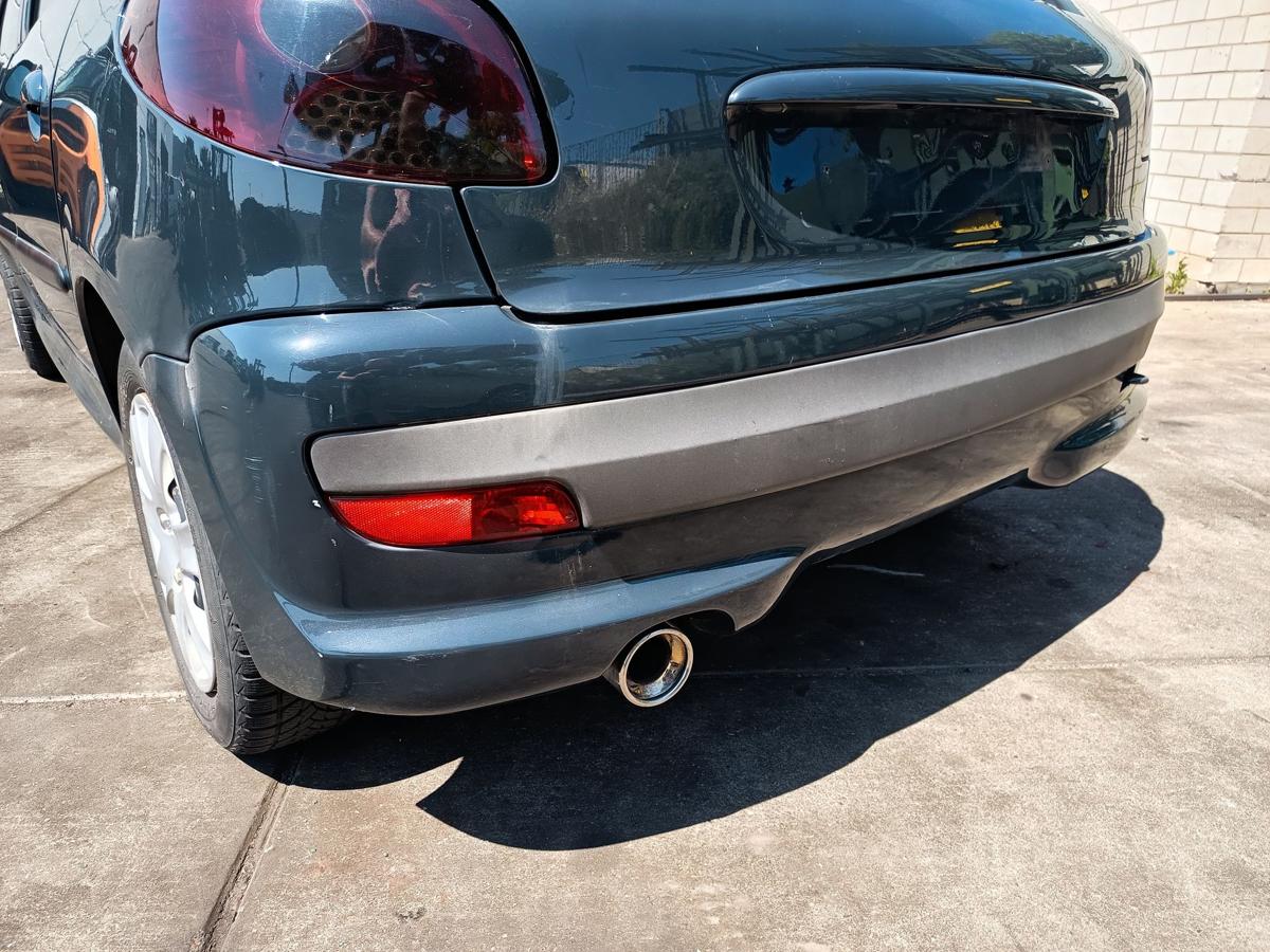 Peugeot 206+ orig Stoßstange hinten Stoßfänger KTG Grau Hurricane Bj 2009