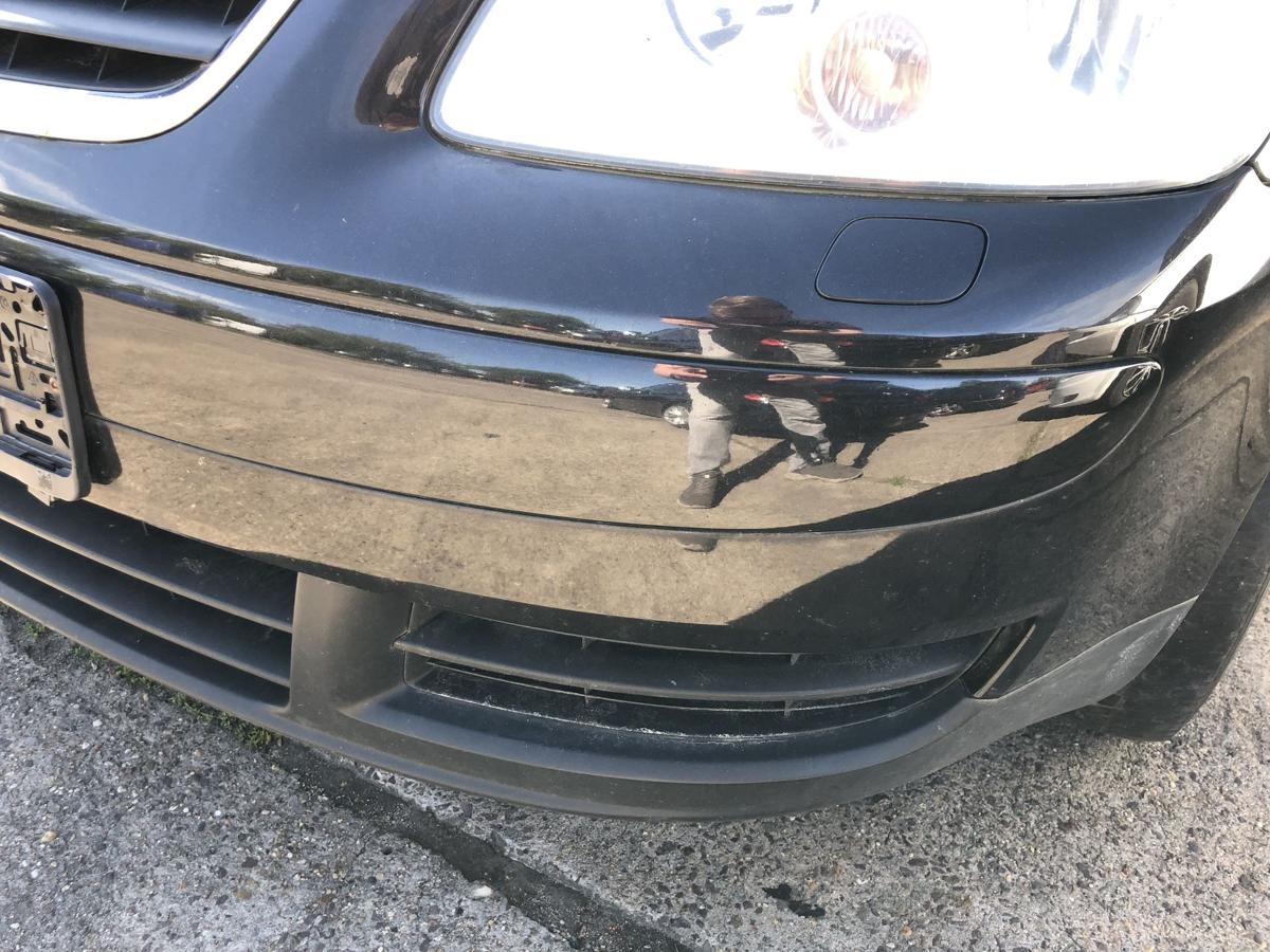 VW Touran 1T 1T1 Sto&szlig;f&auml;nger vorn Frontsch&uuml;rze f&uuml;r SRA LC9Z Black Magic Perl