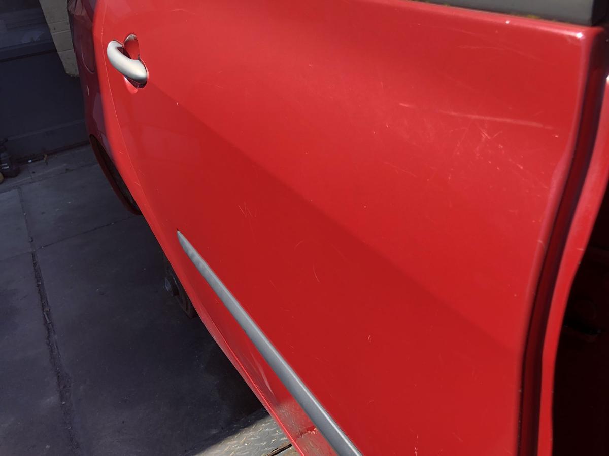 Renault Clio III Grandtour original Tür hinten rechts Fond 727 Spanischrot Bj 08