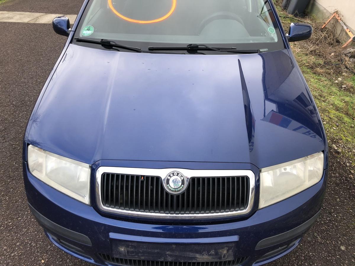 Motorhaube mit Grill Haube Kühlergrill LF5Q Stormblau Skoda Fabia 6Y