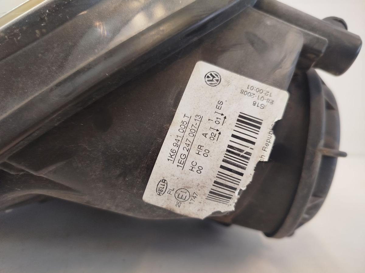 VW Golf 5 V 1K Scheinwerfer links Hauptscheinwerfer schwarze Version Hella Tr&uuml;b