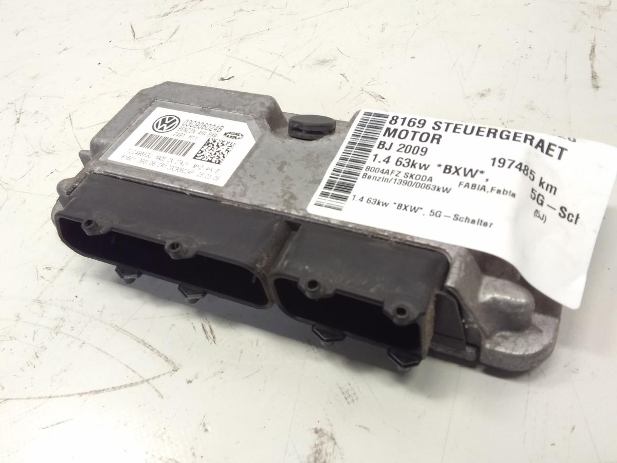 Skoda Fabia 5J original Motorsteuerger&auml;t 03C906024B 1.4 63kw BXW BJ2009