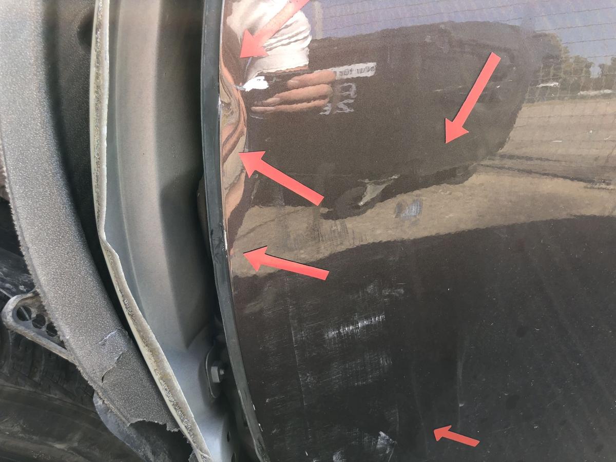 Peugeot 2008 I CU Tür vorn links Fahrertür im Rohbau ETV Braun Makaha Schaden
