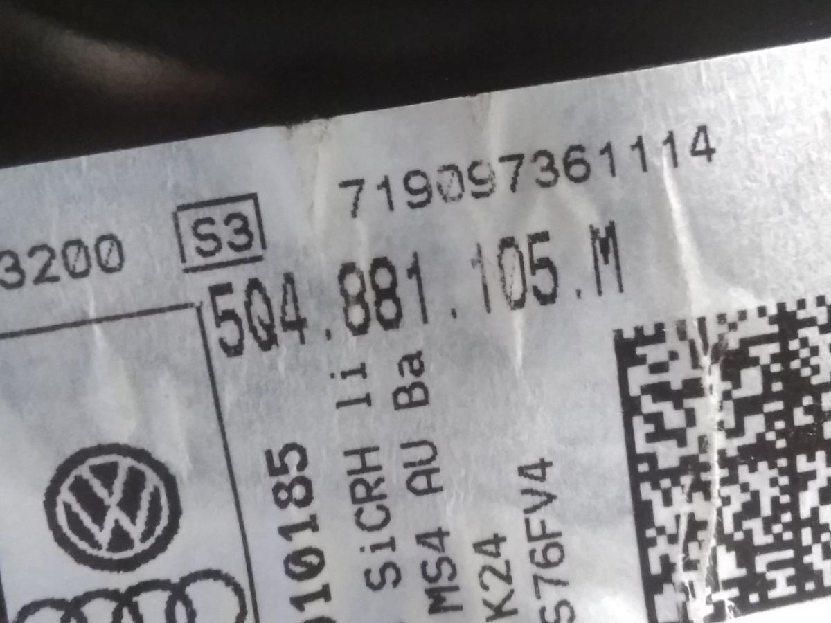 VW Golf 7 orig.Sitz vorn links Fahrersitz Stoff dunkelgrau 5türig BJ2017