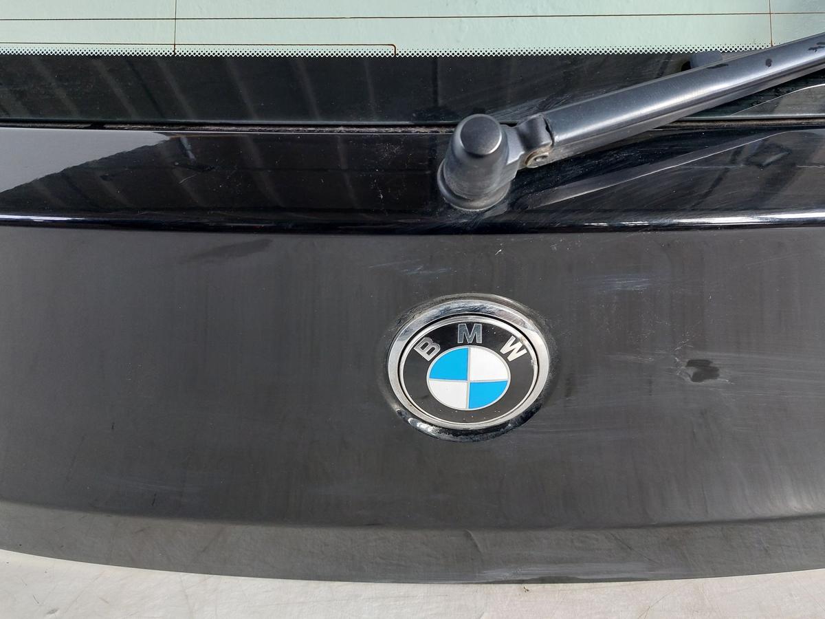 BMW 1er E87 LCI Heckklappe mit Heckscheibe 5 t&uuml;r Kofferklappe 668 schwarz II