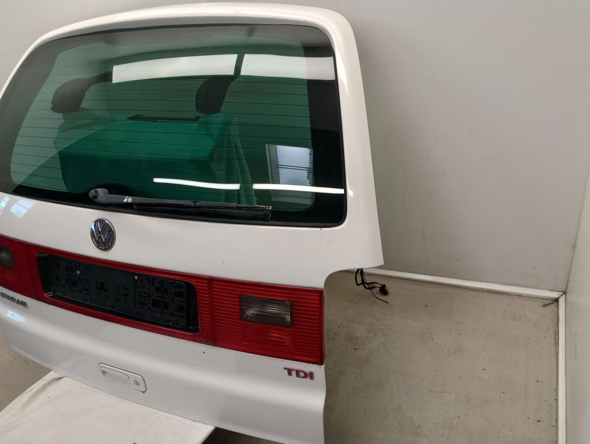 VW Sharan orig Heckklappe mit Scheibe LA9B Schneeweiß Bj 2003