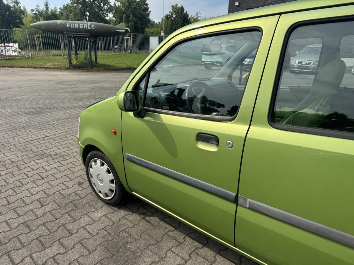 Opel Agila A original T&uuml;r vorn links Z384 Kiwigr&uuml;n Bj.2000