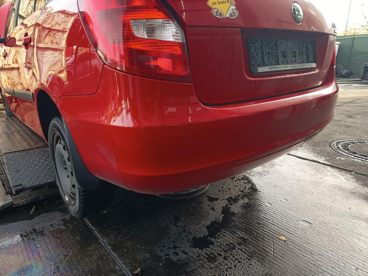 Skoda Fabia 5J Kombi orig Sto&szlig;stange hinten Sto&szlig;f&auml;nger LF3K Rot ab 2010