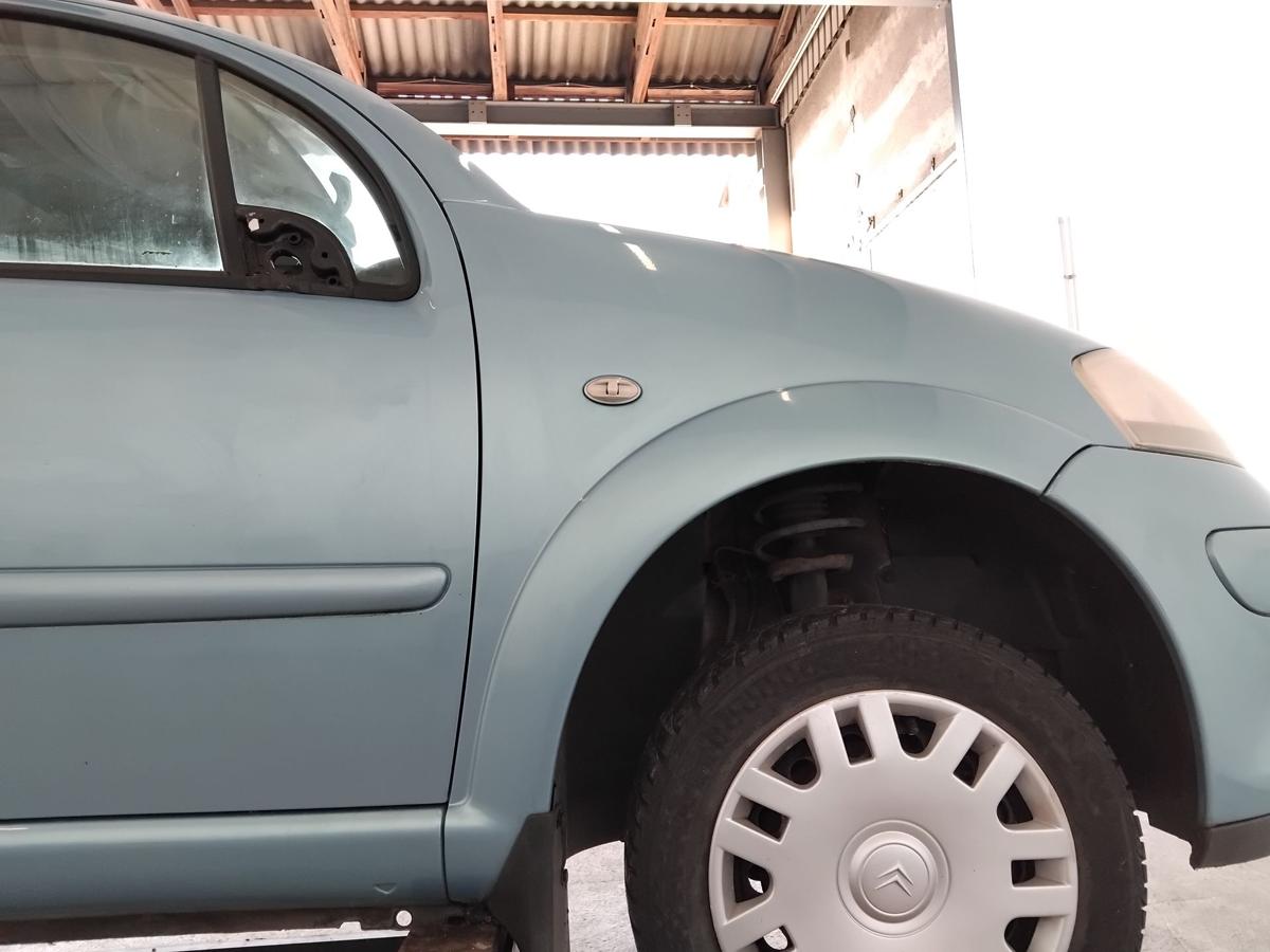 Citroen C3 original Kotfl&uuml;gel vorn rechts KMY Lucia Blau Metallic BJ2005