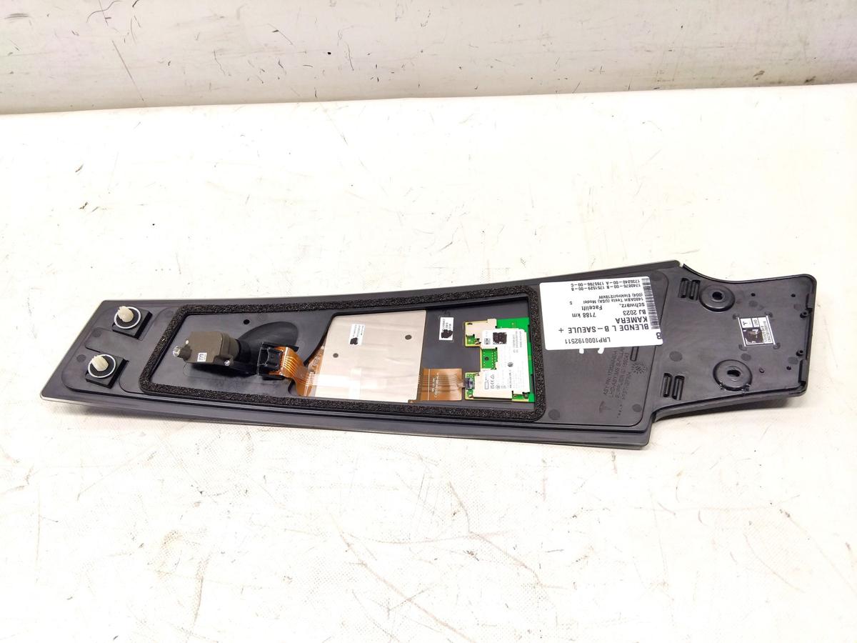 Tesla Model S Facelift original Blende B-Säule links mit Kamera Bj.2023