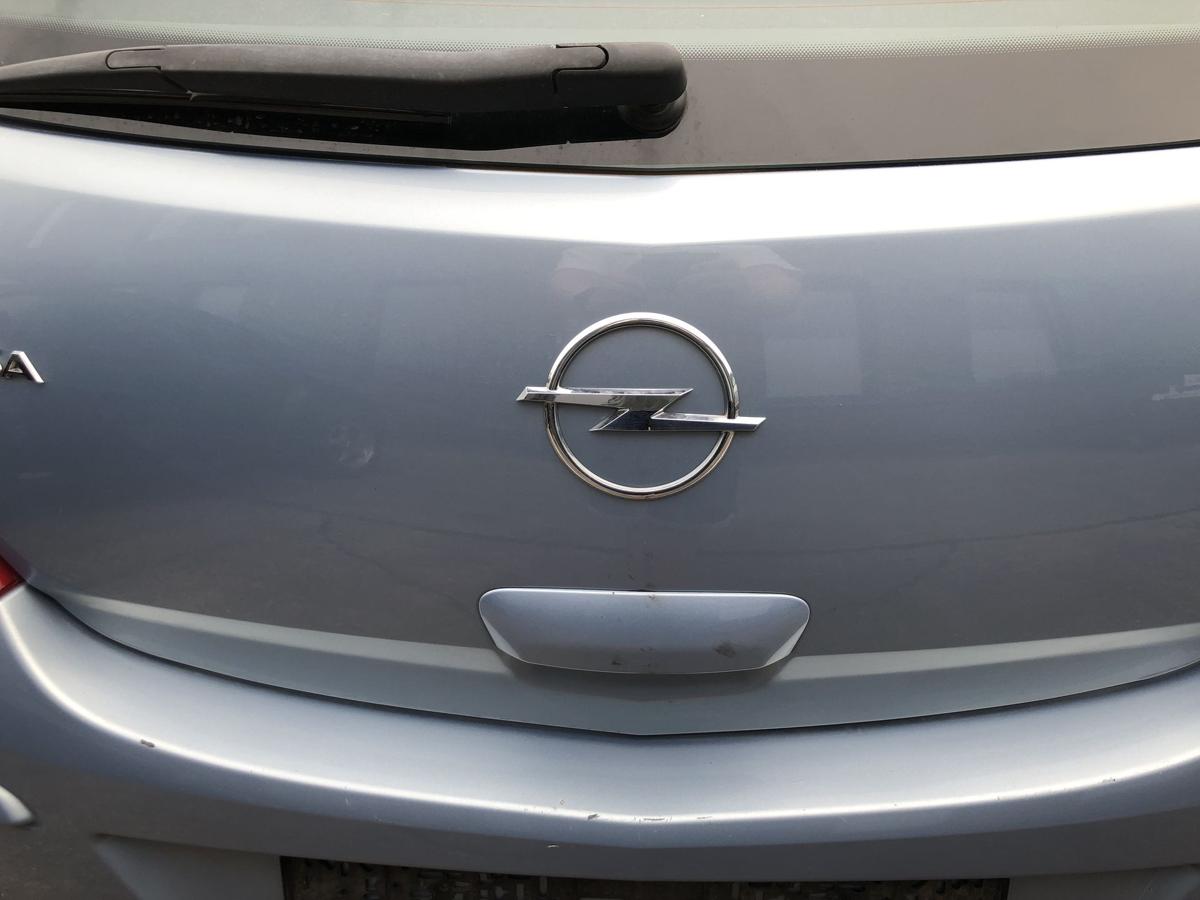 Opel Corsa D Heckklappe mit Heckscheibe 3 türig Kofferklappe Z21C Aeroblau
