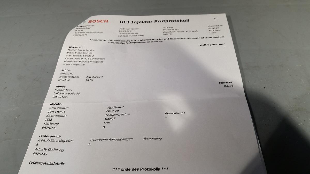 VW Audi Skoda Seat 2,0l Diesel 140KW DFHA Einspritzdüse Injektor geprüft generalüberholt
