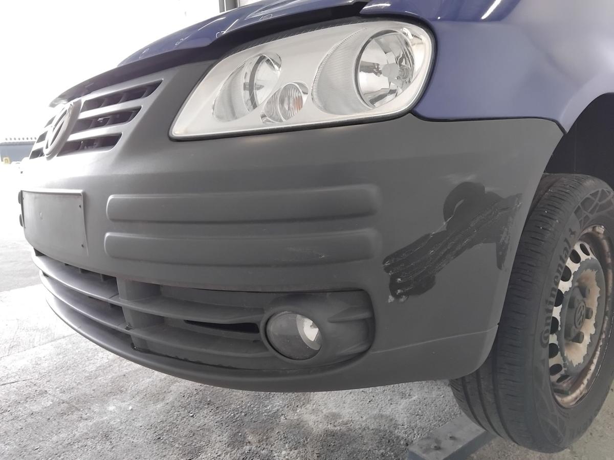 VW Caddy 2K orig Sto&szlig;f&auml;nger Sto&szlig;stange vorn dunkelgrau unlackiert BJ2009 Kratzer
