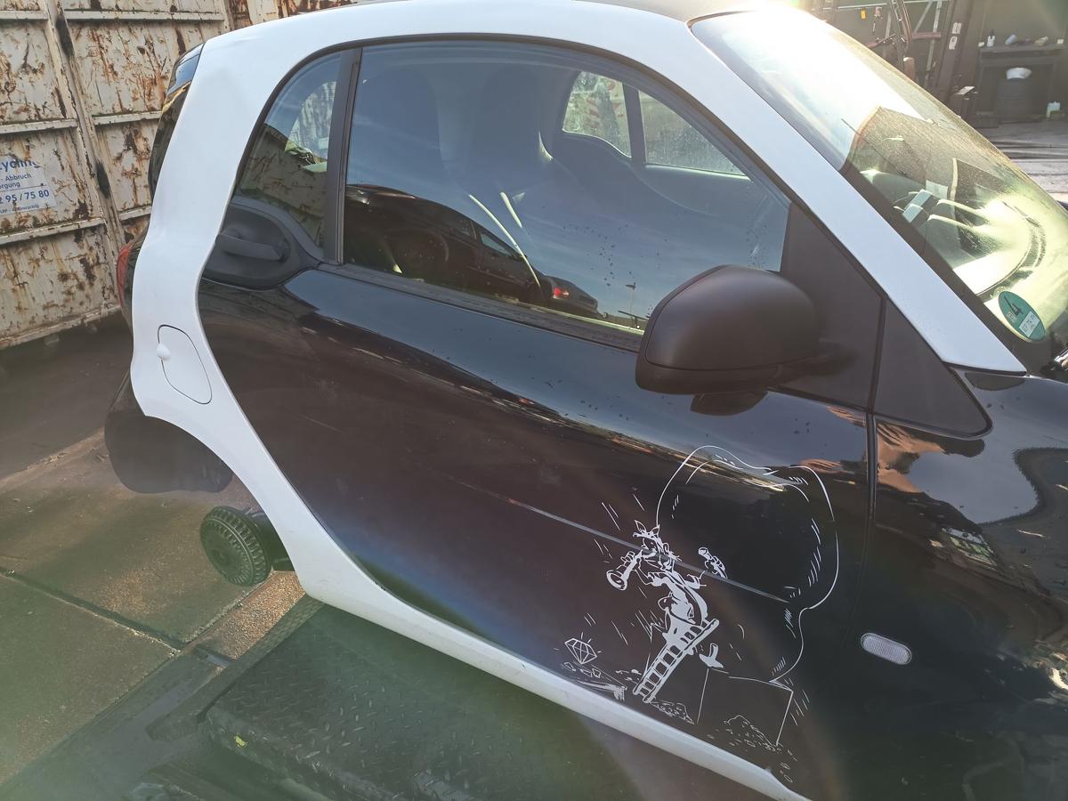 Smart Fortwo Coupe 453 orig T&uuml;r rechts ECA schwarz Baujahr 2016